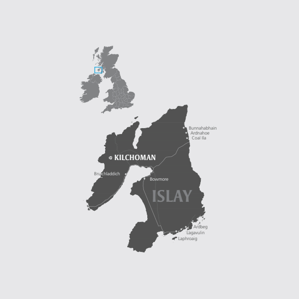Kilchoman Islay location map