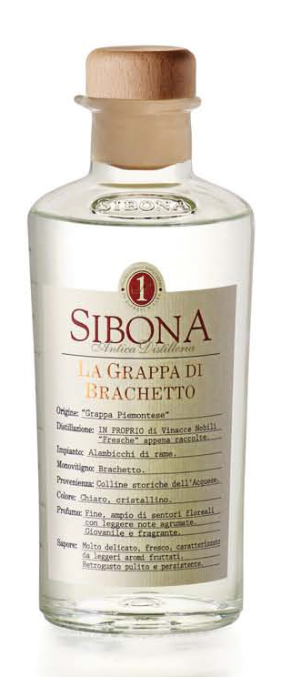 Fles - Grappa - Sibona - La Grappa di Brachetto - 0,5l - 42% - productsheet