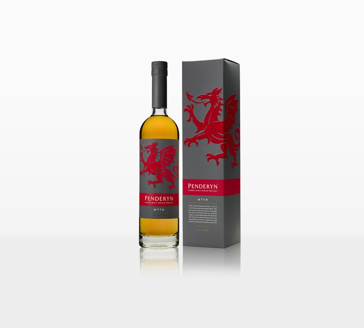Fles - Whisky - Penderyn Wales - Myth Bourbon Finish - 0,7l - 41%