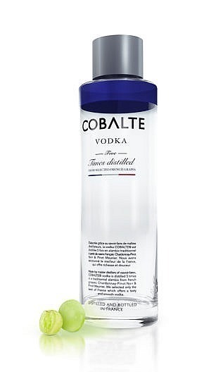 Fles - Vodka - Cobalte - Frankrijk - 5x Gedistilleerd - 0,7l - 40%