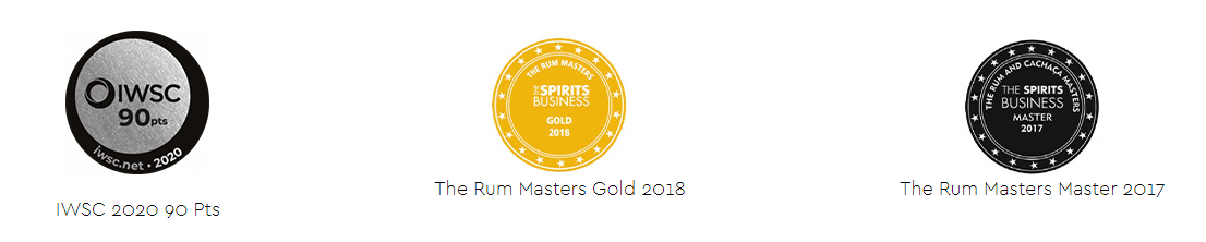 Rum Botafogo spiced - medals