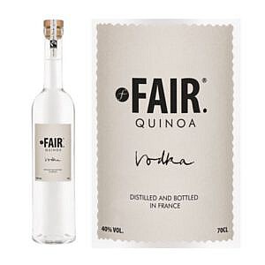 Vodka Fair Quinoa Vodka met label