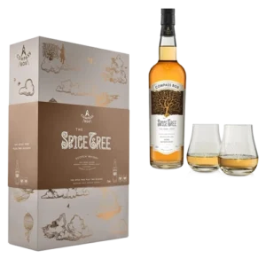 Compass Box The Spice Tree met twee glazen - product shot