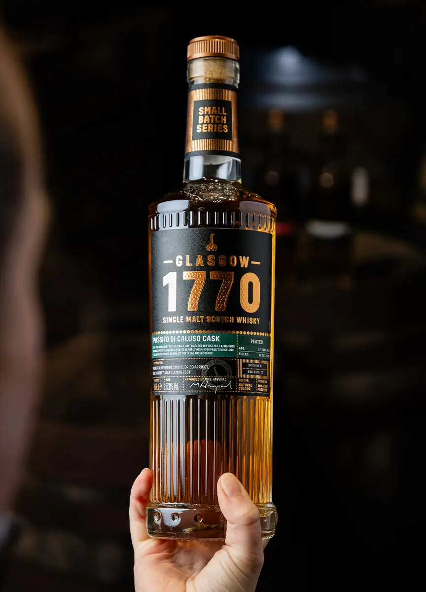Glasgow Distillery 1770 Peated Passito di Caluso Cask Finish - Mood Shot