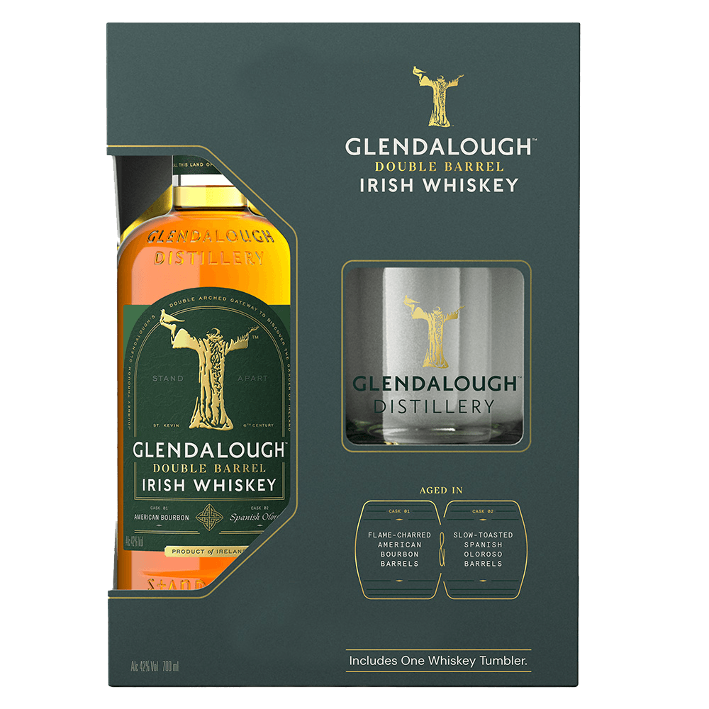 Glendalough Double Barrel Giftpack met glas