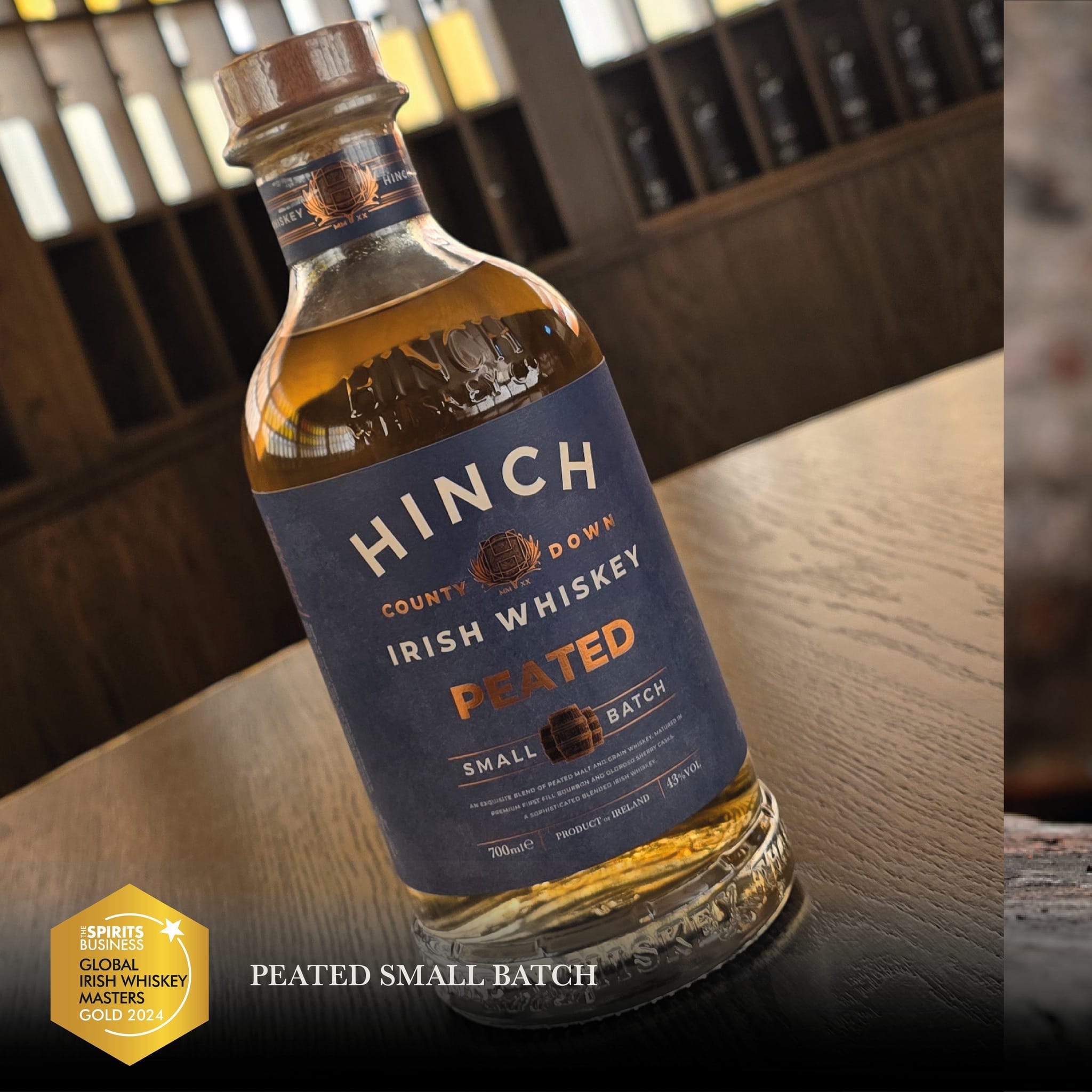 Irish-Whiskey-Hinch-Peated-blend-small-batch-mood-shot Hinch Peated Small Batch - mood shot