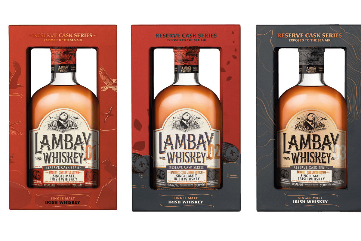 Lambay Single Malt Reserve Series 1 mood shot series