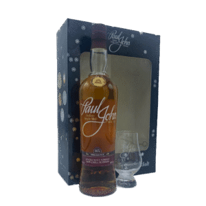 Paul John Brilliance met omdoos en glencairn glas