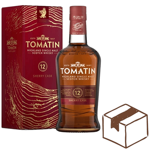 Tomatin 12 YO Sherry Cask Doos van 6
