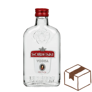 Vodka Sobieski Zakflacon 0,20 Liter Doos van 12 product shot
