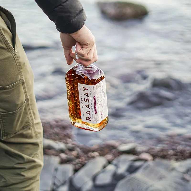 Isle of Raasay Cask Strength mood shot 1