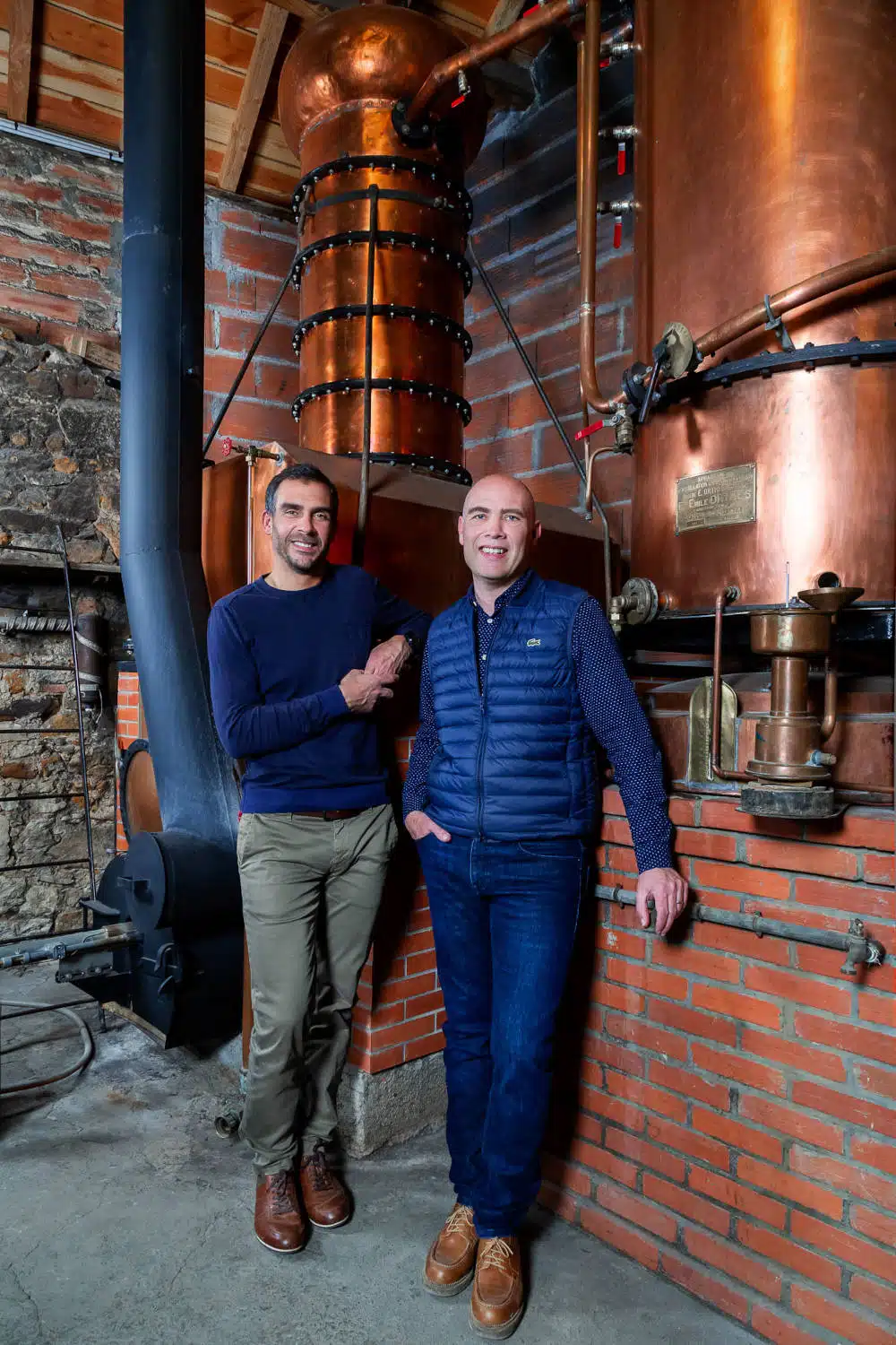Jerome en Slyvain Delord voor stills - Delord Armagnac