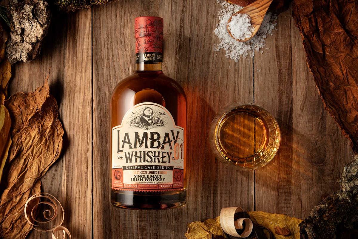 Lambay Single Malt Reserve Series 1 mood shot