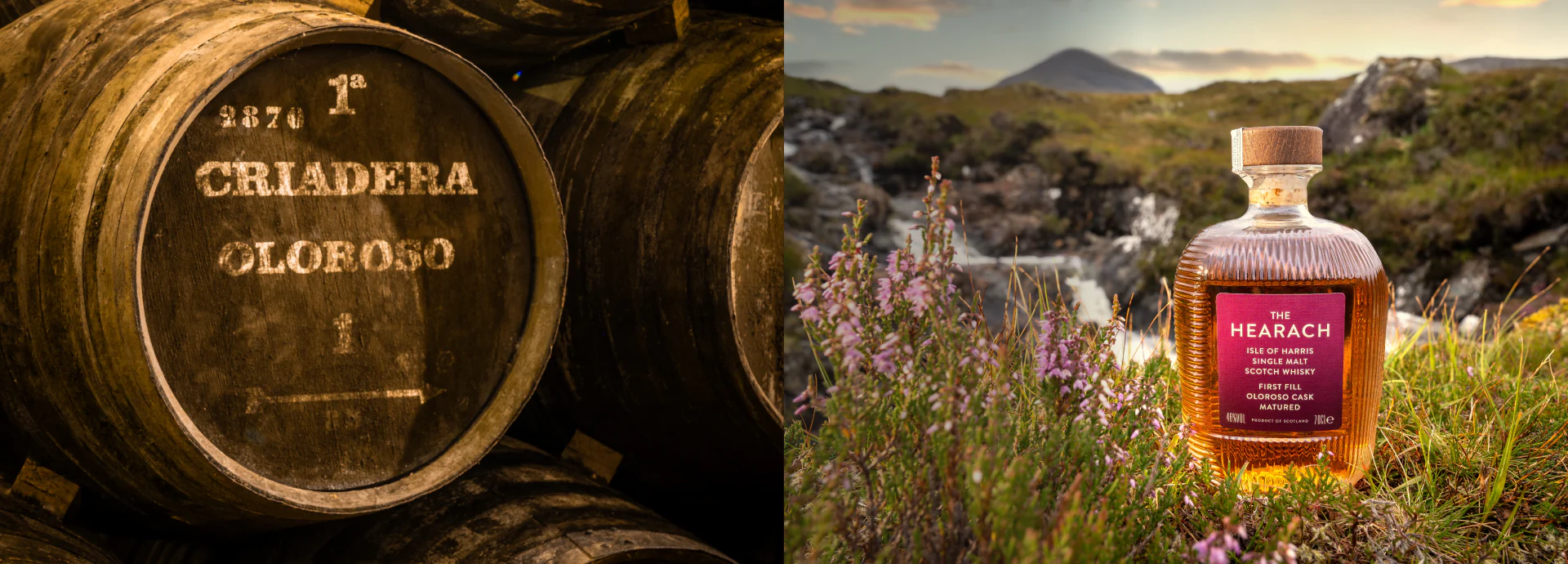 The Hearach First Fill Oloroso - mood shot wide