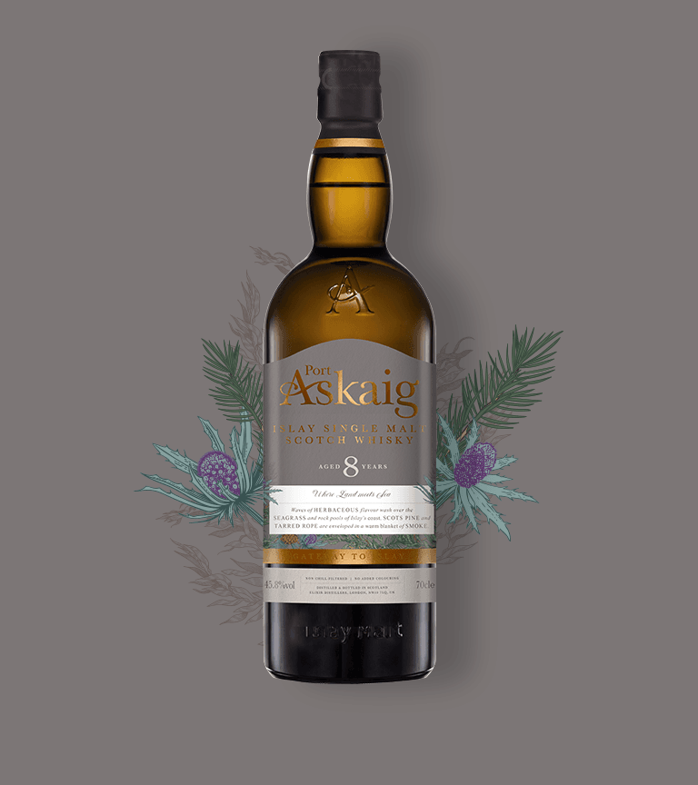 Whisky Port Askaig 8 YO mood shot